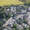 Oblique aerial view of Kintore Town House and Parish Church, looking NE.
