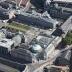 Oblique aerial view of Aberdeen Art Gallery and Museum, looking NE.