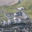Oblique aerial view of Carnoustie Golf Course Hotel during the Commonwealth Games, looking SSE.