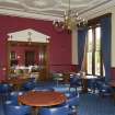 Ground floor. Bar from west looking through to dining room.