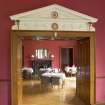 Ground floor. Bar. Pedimented doorway leading to dining room.