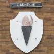 Detail of Carnegie house shield.