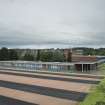 General view of school from nothern footbridge at roundabout.