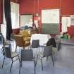 B Block. General view of Drama room with curtains open.