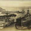 British battleship HMS Erin in dock