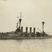 Unidentified ship. British Warrior-class armoured cruiser. Possibly HMS Achilles.