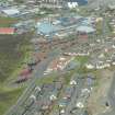 Oblique aerial view of Holmsgarth, Lerwick, looking NE.