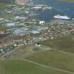 Oblique aerial view of Holmsgarth, Lerwick, looking NE.