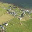 Oblique aerial view of Hillswick, looking SE.