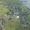Oblique aerial view of Scalloway, looking SSW.