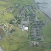 Oblique aerial view of Scalloway, looking SSW.