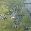 Oblique aerial view of Scalloway, looking S.