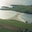 General oblique aerial view of St Ninian's Isle, looking WSW.