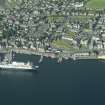Oblique aerial view of Lerwick Harbour, looking SW.