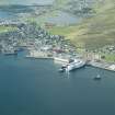 Oblique aerial view of Lerwick, looking SW.