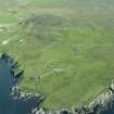 General oblique aerial view of Houbie, Fetlar, looking NNW.