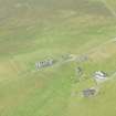 Oblique aerial view of Muness Castle, Unst, looking W.