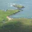 Oblique aerial view of Holm of Skaw, Unst, looking NE.