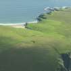 Oblique aerial view of Inner Skaw, Unst, looking NE.