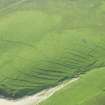 Oblique aerial view of Inner Skaw and The Garths, Unst, looking SE.