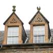 Detail of pair of dormer windows on south front.