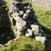 Blackhouse S, St Kilda, detail of WSW gable of upper unit.