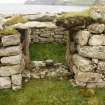 Blackhouse J, St Kilda, view of inserted N window.