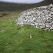 Burial ground, St Kilda, view of feature under S side.