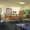 Interior, Cromwell Building. View of first floor classroom from south.