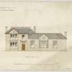 Front elevation showing proposed addition to golf club house, North Berwick.