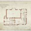 Ground floor plan of New Golf Club House, North Berwick, showing proposed additions and alterations.