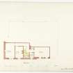 Attic floor plan of New Golf Club House, North Berwick, showing proposed additions and alterations.