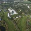 Oblique aerial view of The PGA Golf Course, Gleneagles, looking NW.
