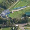 Oblique aerial view of the 1st tee of The PGA Golf Course, looking ENE.