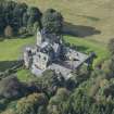 Oblique aerial view of Craigallian Country House, looking W.
