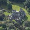 Oblique aerial view of Craigallian Country House, looking S.