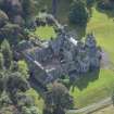 Oblique aerial view of Craigallian Country House, looking SSE.