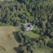 Oblique aerial view of Craigallian Country House, looking NNE.