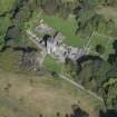 Oblique aerial view of Mugdock Castle, looking NNW.
