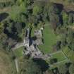 Oblique aerial view of Mugdock Castle, looking W.