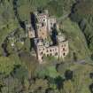 Oblique aerial view of Lennox Castle, looking N.