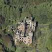 Oblique aerial view of Lennox Castle, looking NNW.