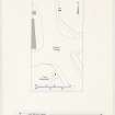 Publication drawing; standing stones, Kames, site plan.