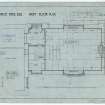 First floor plan 1":2'; Detail of window jambs: 1/4 full size
Mills & Shepherd Dundee 1926