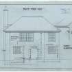 N.elevation; detail of jointing as S.elevation and as existing house.
Mills & Shepherd Dundee 1926