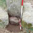 Photograph of John Bell's Stone, Stabilisation Project, Castle Fraser