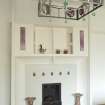 Windyhill, ground floor, living room, view of fireplace and light fitting