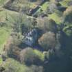 Oblique aerial view of Kilhenzie Castle, looking WSW.