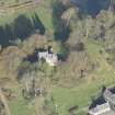 Oblique aerial view of Kilhenzie Castle, looking NNE.