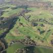 Oblique aerial view of Brunston Castle Golf Course, looking NW.